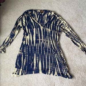 Long Sleeve Tie Dye Hippie Tunic